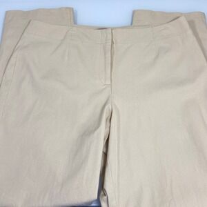 Chico's Women's‎ Size 2.5 (US 14) Beige Cotton Blend Dress Pants Career Casual